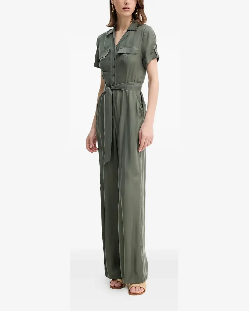 Guess Jumpsuit mit Knöpfen und Gürtel - Grün Grün