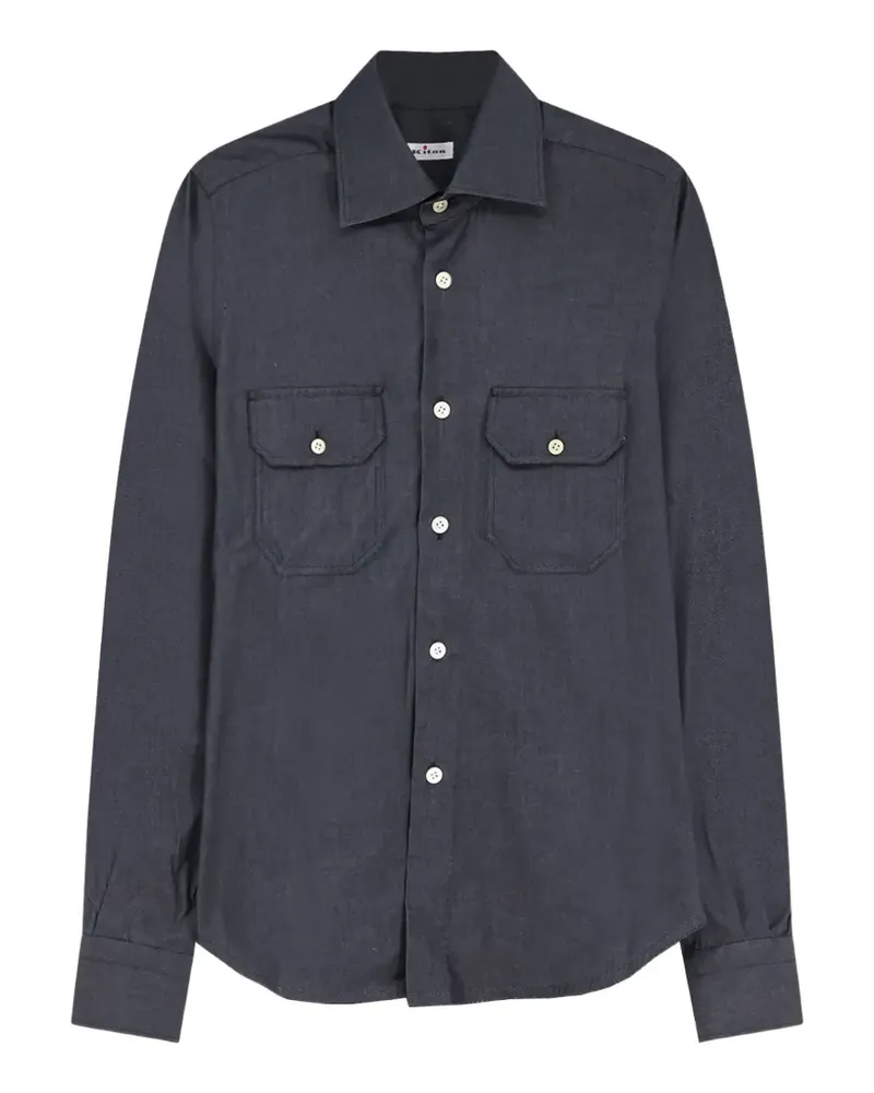 Kiton pocketed shirt - Grau Grau