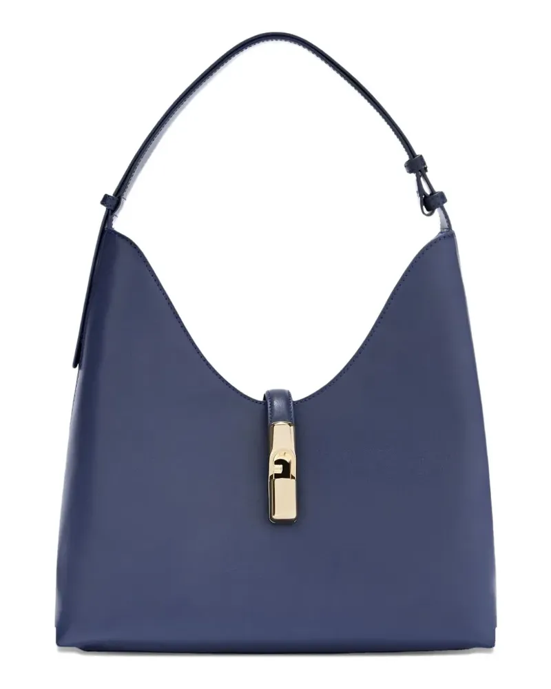Furla M Goccia leather shoulder bag - Blau Blau