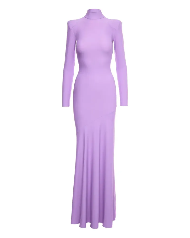 V:PM ATELIER Ausgestelltes Kleid mit Stehkragen - Violett Violett