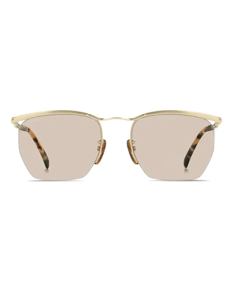 EYEWEAR by DAVID BECKHAM Sonnenbrille mit geometrischem Gestell - Gold Gold