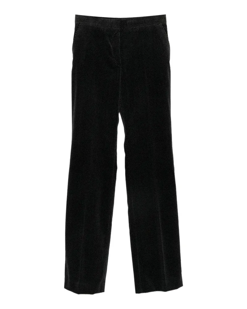 Tom Ford Samthose mit Polka Dots - Schwarz Schwarz