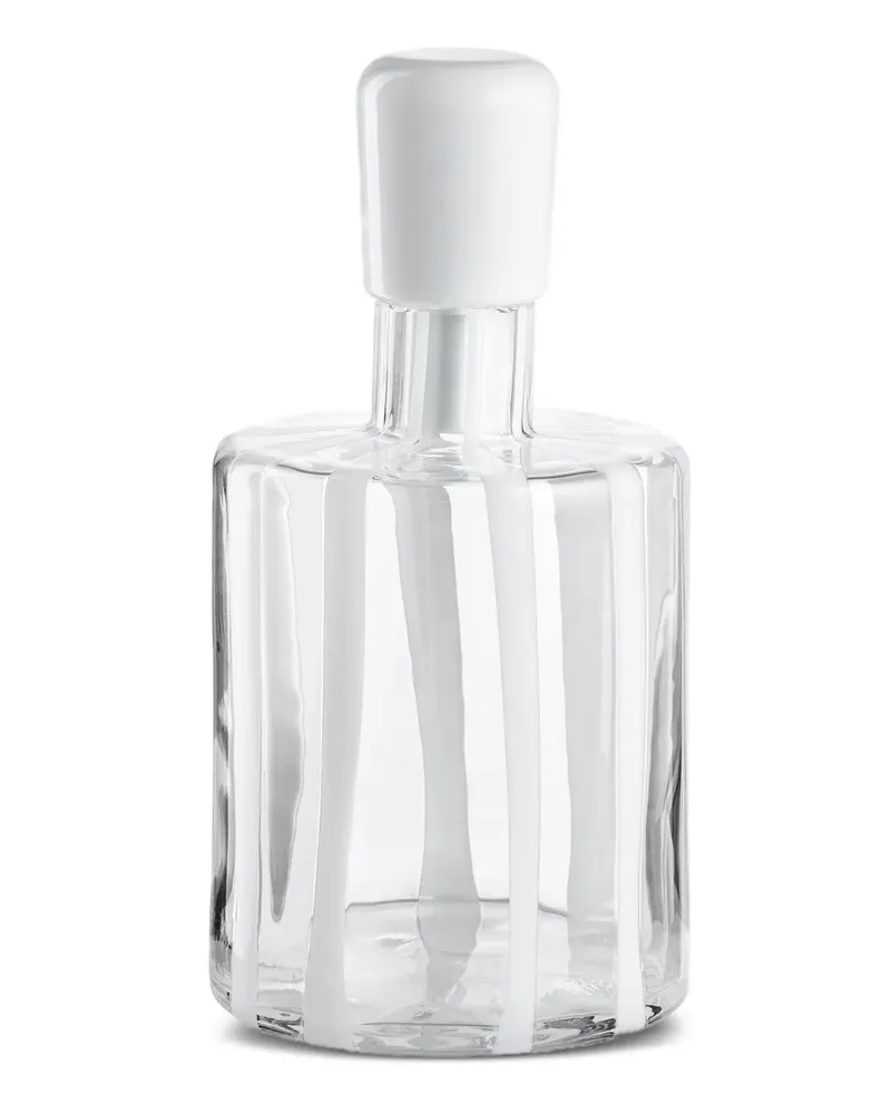 NasonMoretti Cyrcus Glasflasche 11cm x 20cm - Weiß Weiß