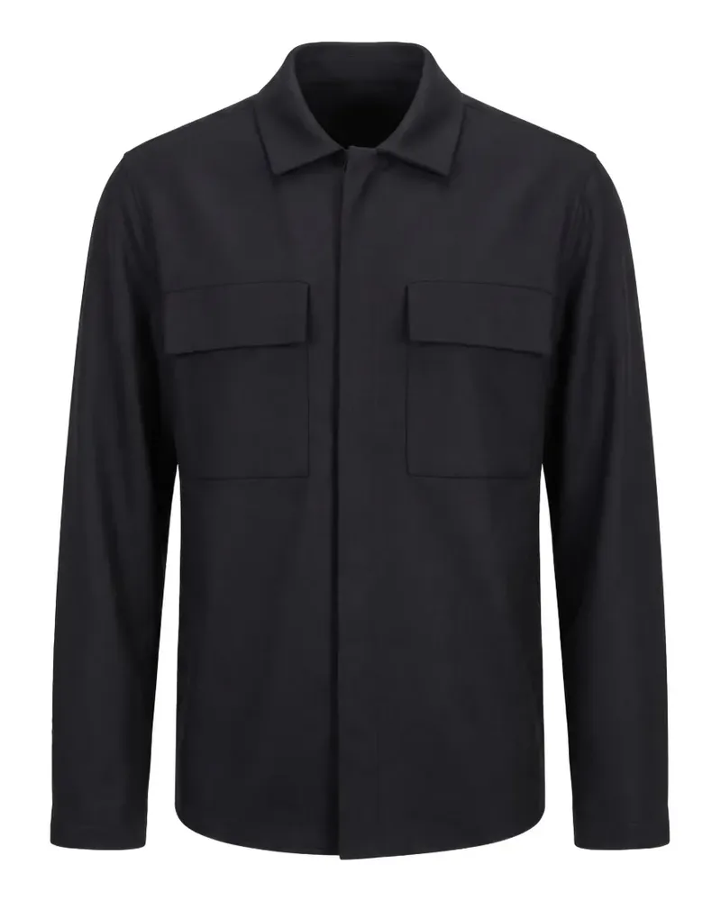 nine:inthe:morning Hemdjacke mit Brusttasche - Schwarz Schwarz
