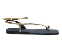 Flache Flamenco Echoes Sandalen - Gold