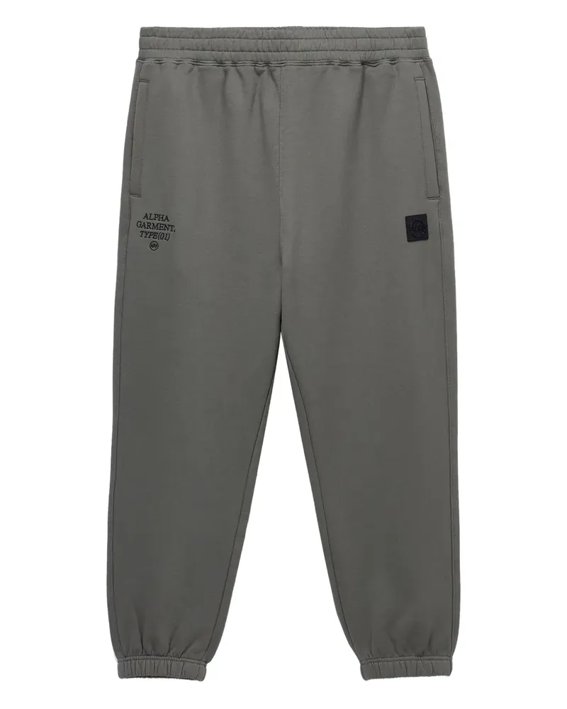 Alpha Industries Jogginghose mit Logo-Stickerei - Grün Grün