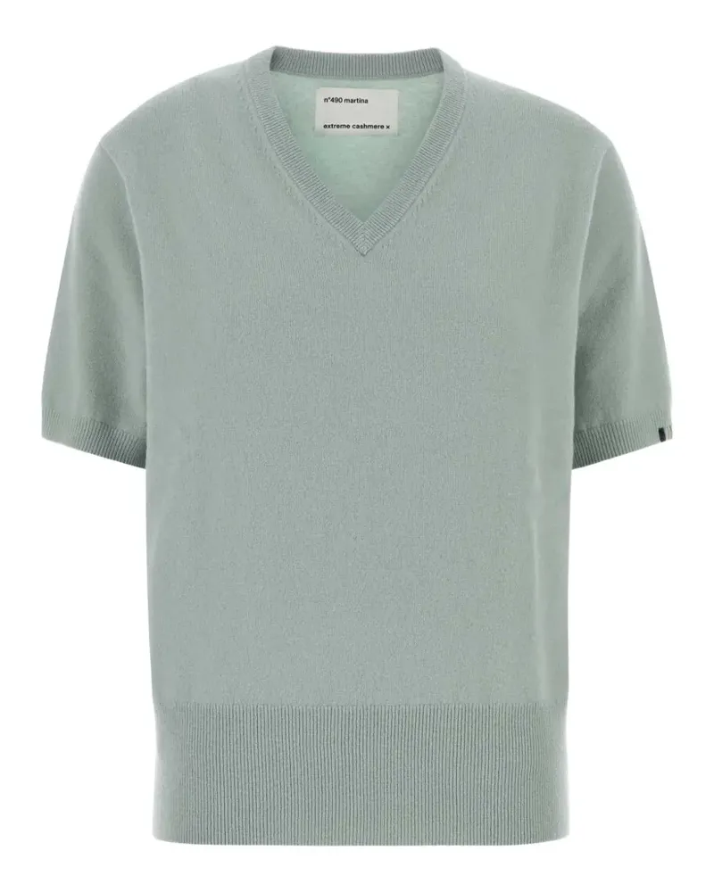 extreme cashmere n°490 Martina Pullover mit V-Ausschnitt - Grün Grün