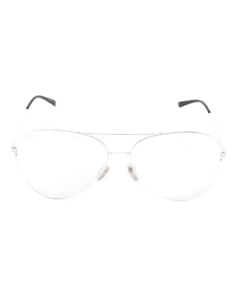 Gucci double-bridge pilot-frame sunglasses - Silber Silber