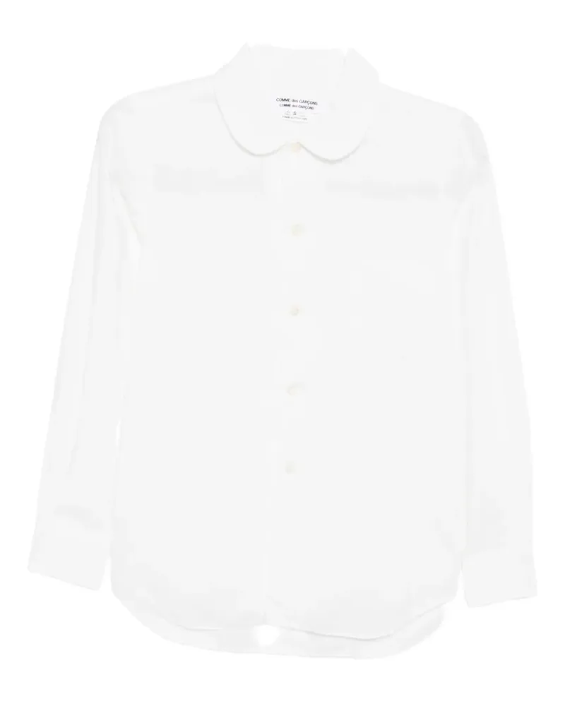 Comme des Garçons round-collar shirt - Weiß Weiß