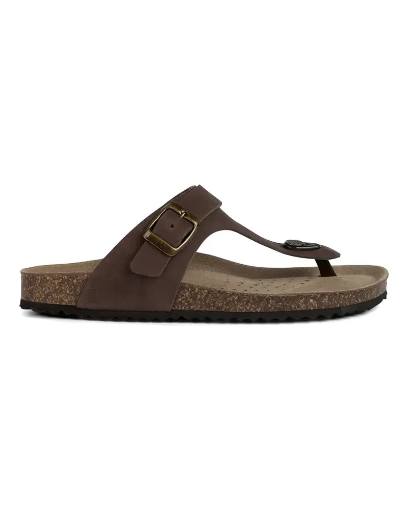 Geox buckle-fastening thong flip flops - Braun Braun