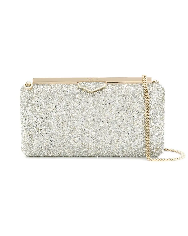 Jimmy Choo Ellipse Clutch mit Glittern - Gold Gold