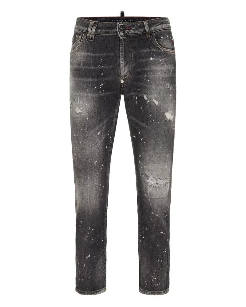 Philipp Plein Jeans im Distressed-Look - Grau Grau