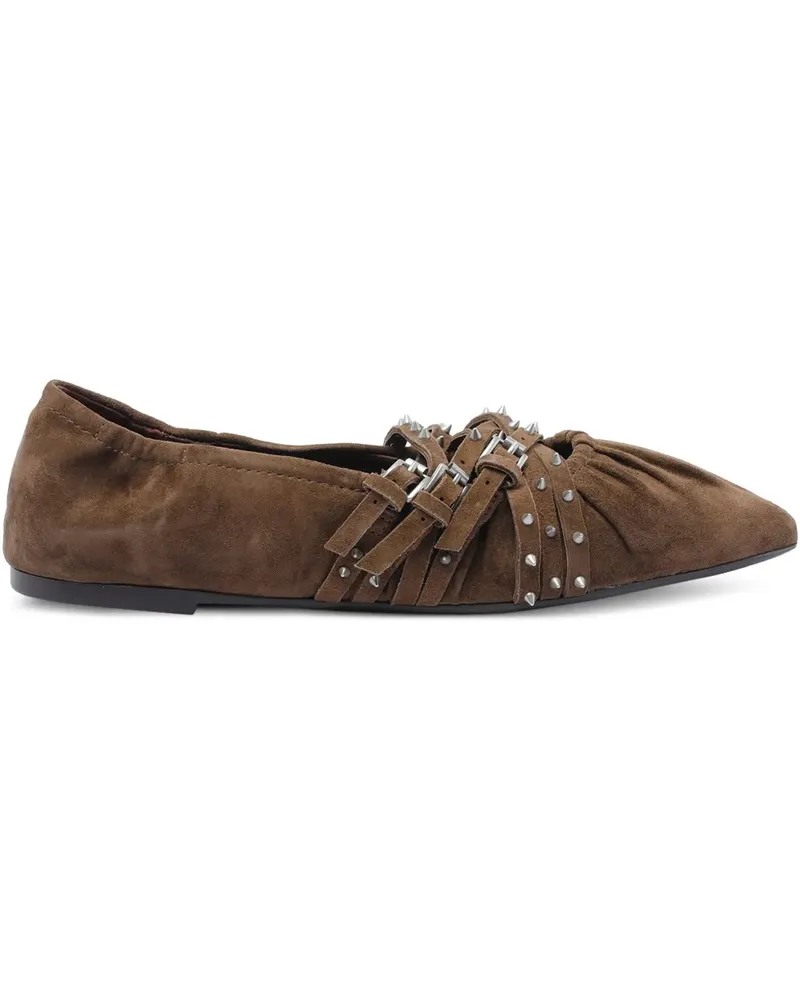 ash Brendah Ballerinas mit spitzer Kappe - Braun Braun