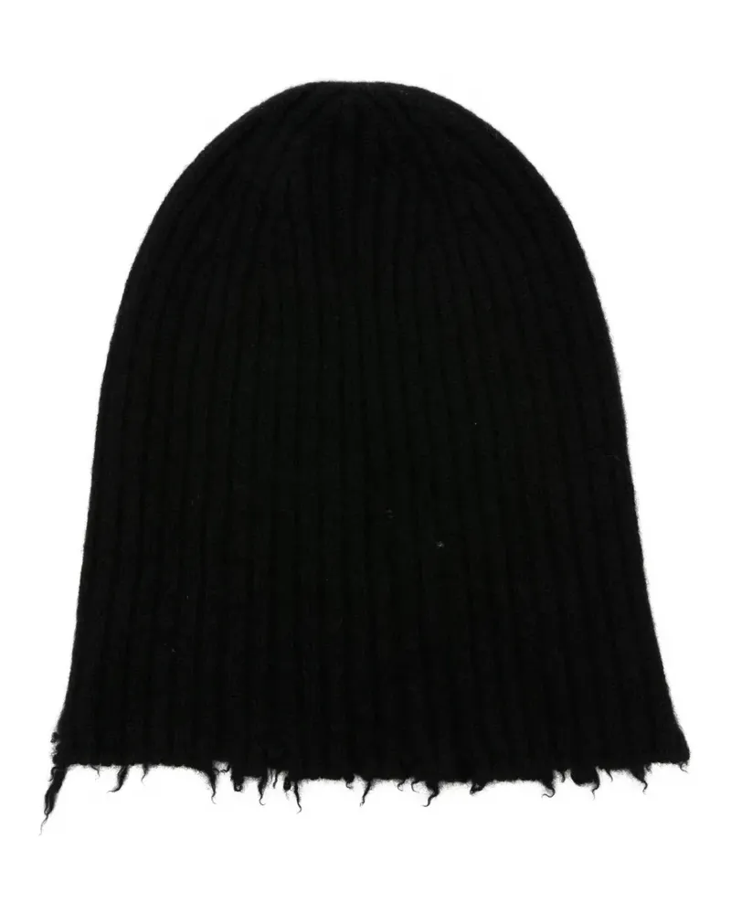 Uma Wang Gerippte Beanie - Schwarz Schwarz