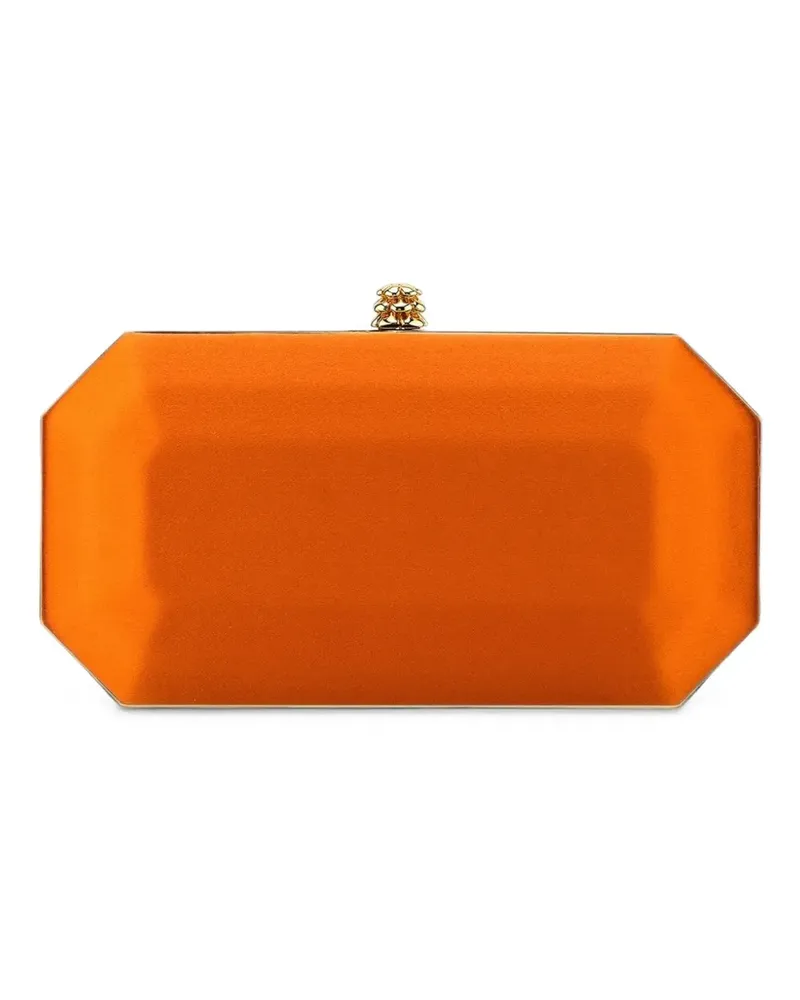 Tyler Ellis Kleine Perry Clutch mit Smaragdschliff - Orange Orange