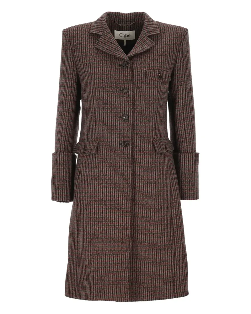 Chloé Mantel mit geknöpfter Tasche - Braun Braun