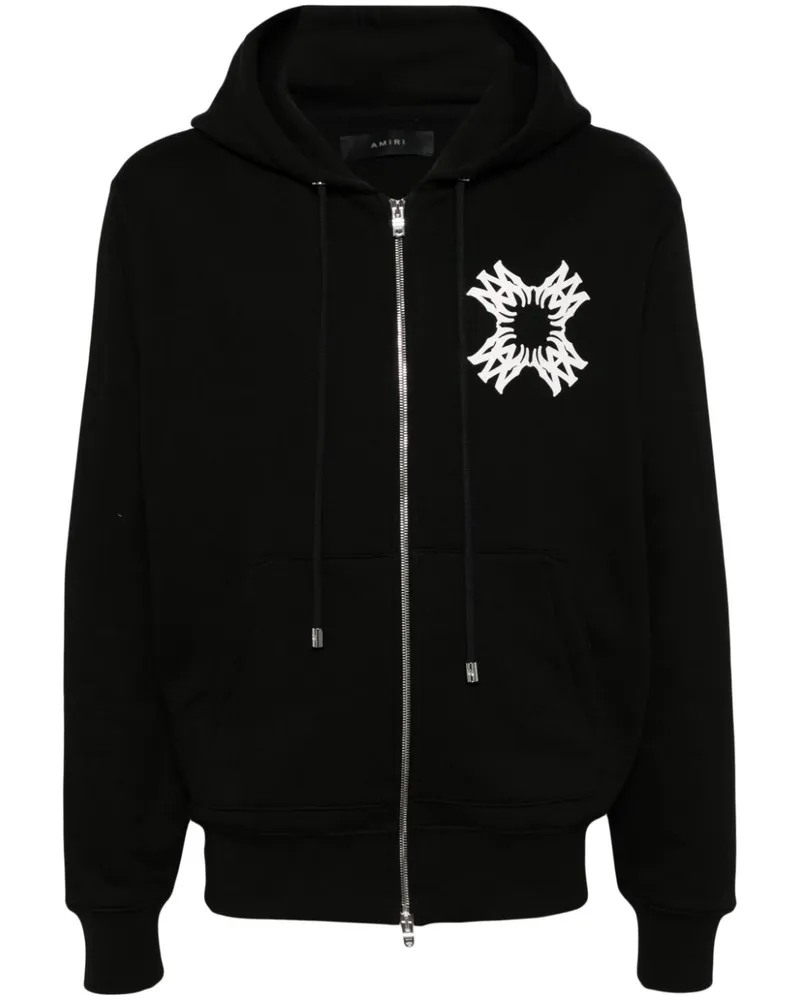 Amiri Kapuzenjacke mit Logo-Print - Schwarz Schwarz