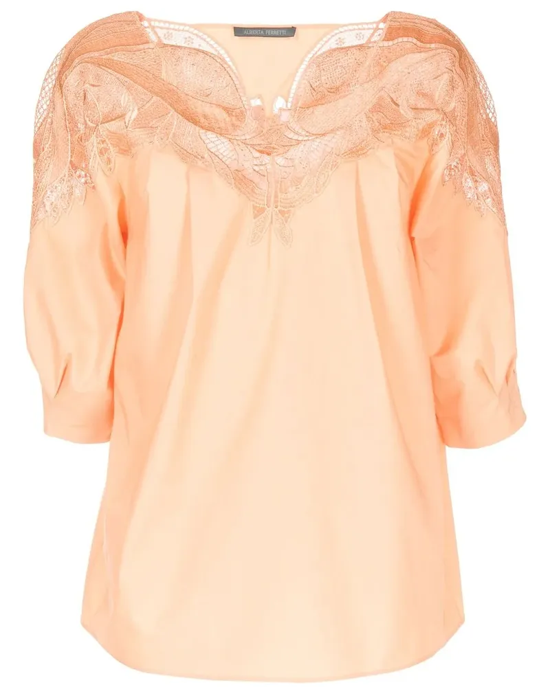Alberta Ferretti Klassisches Hemd - Orange Orange