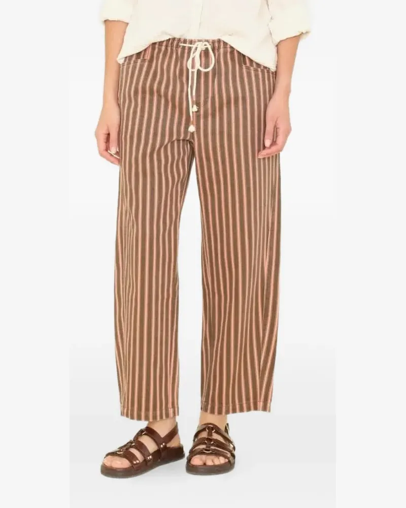 Xírena Baxter striped trousers - Braun Braun