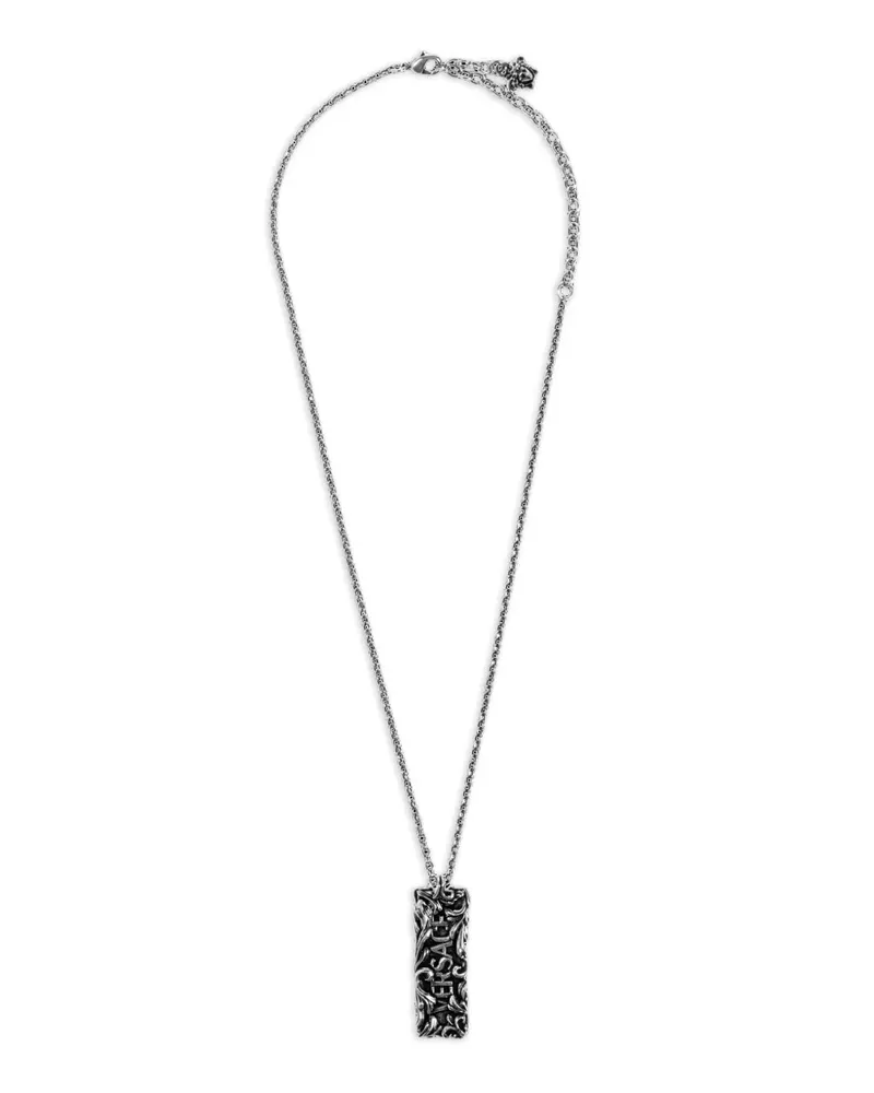 Versace medusa-plaque chain necklace - Silber Silber