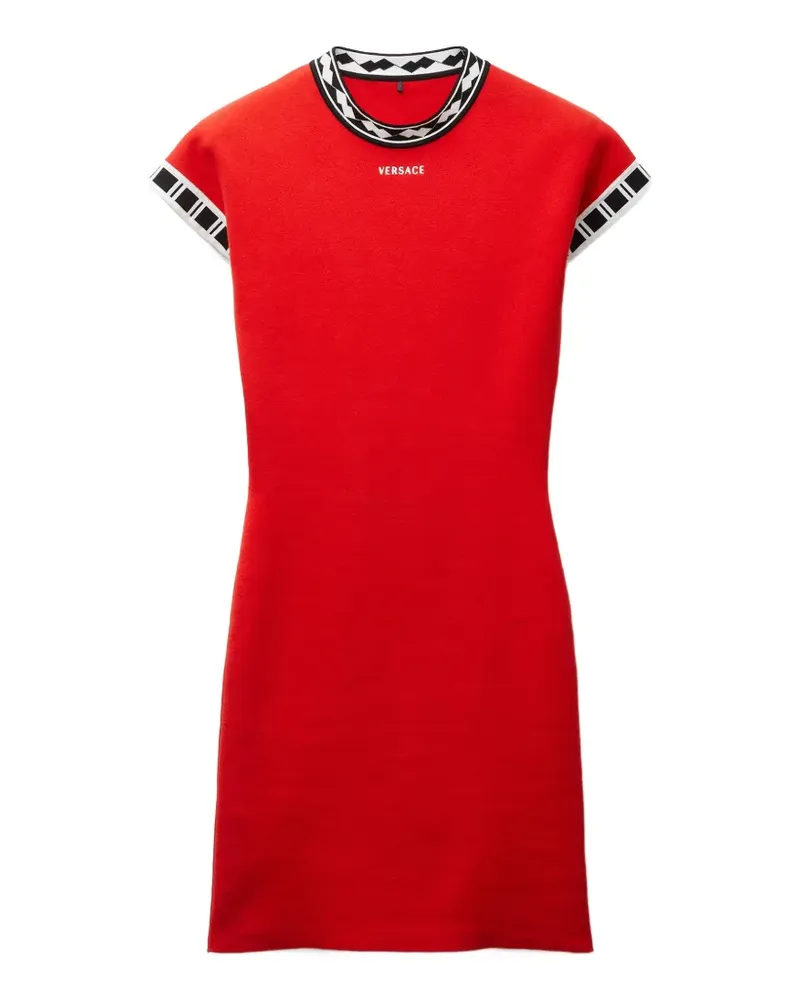 Versace cotton knit mini dress - Rot Rot