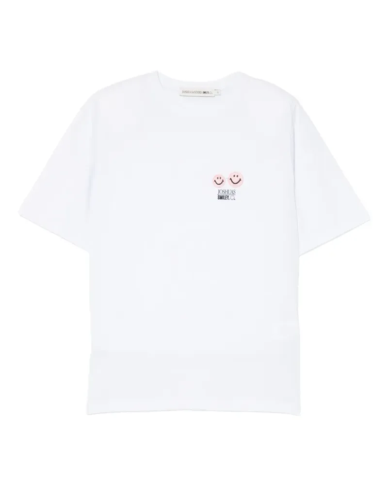 Joshua Sanders T-Shirt mit Smiley-Print - Weiß Weiß