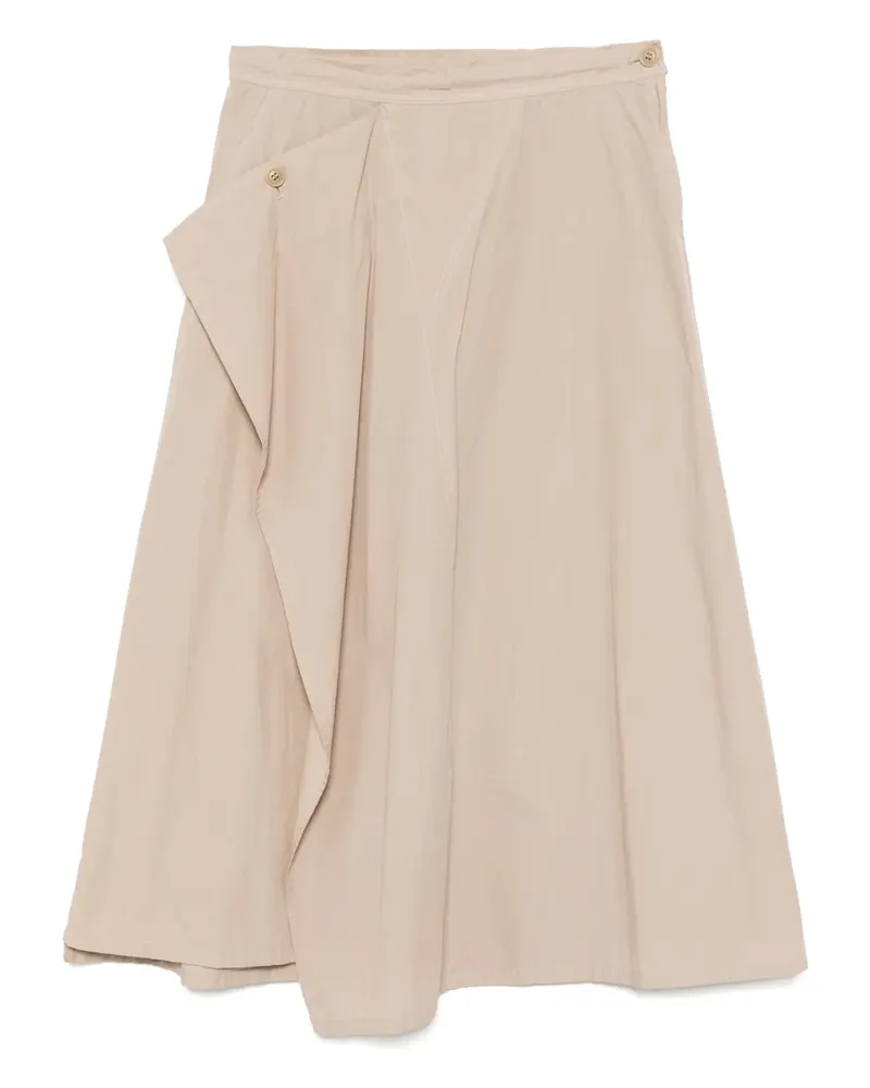 Yohji Yamamoto Rock mit Triangel-Steppung - Nude Nude