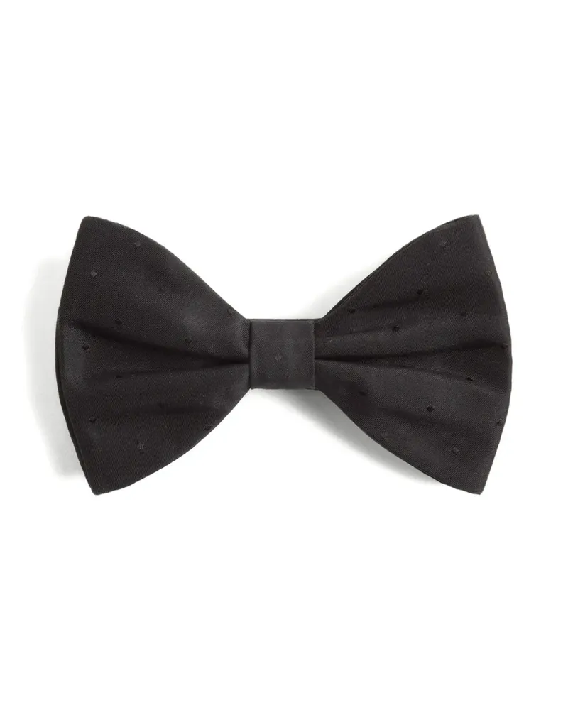 Valentino Garavani cotton bow tie - Schwarz Schwarz