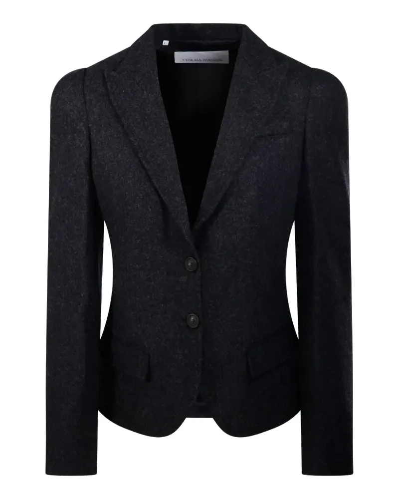 7 for all mankind single-breasted peaked-lapel blazer - Grau Grau