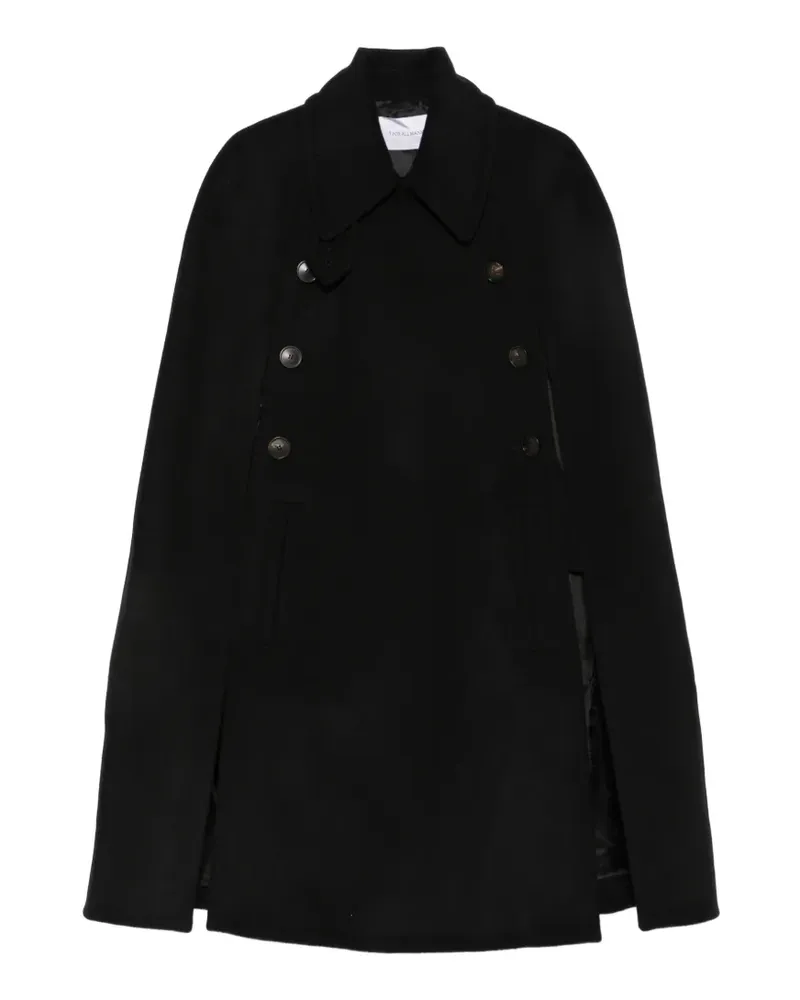7 for all mankind double-breasted cape - Schwarz Schwarz