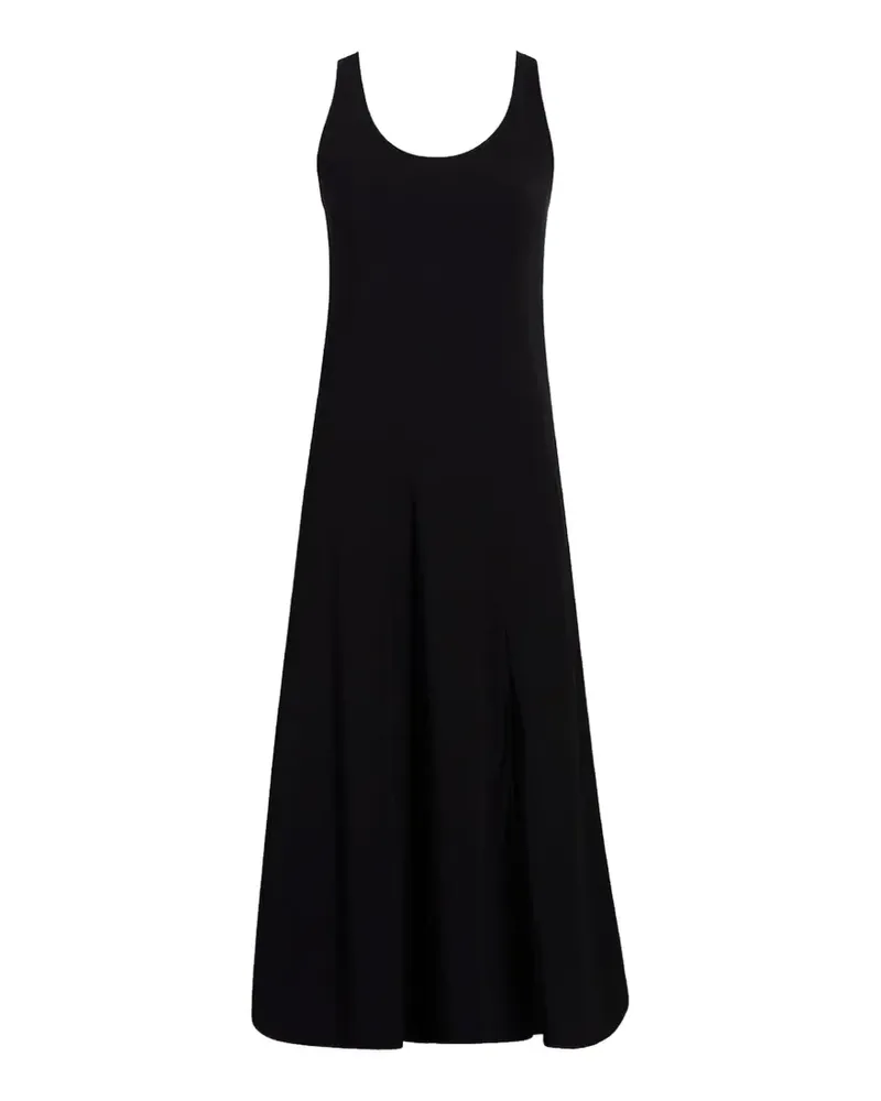 Another Tomorrow seamed tank midi dress - Schwarz Schwarz