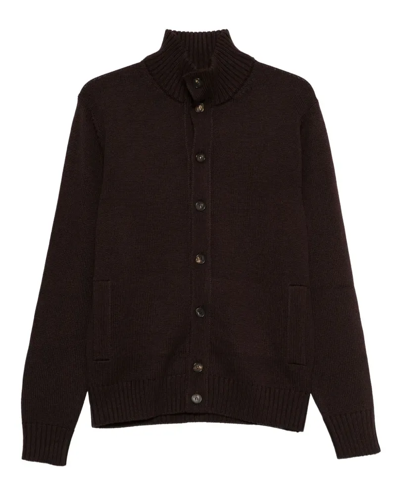 Zanone Cardigan mit Stehkragen - Braun Braun
