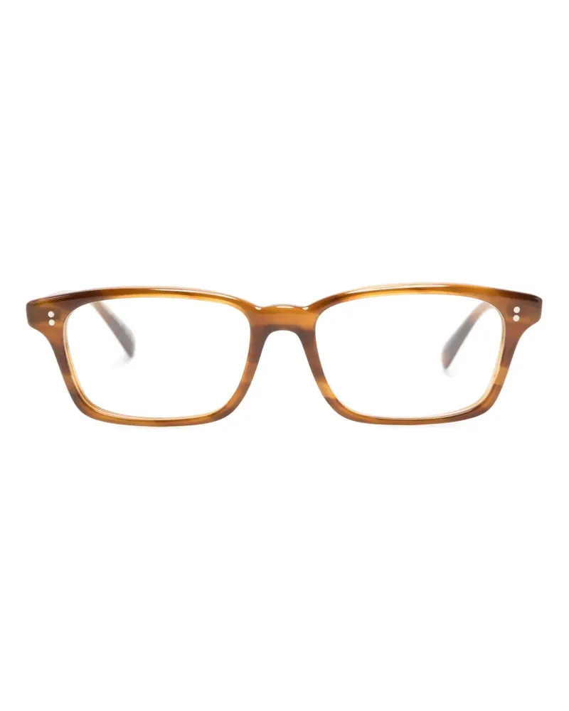 Oliver Peoples Edelson Brille mit eckigem Gestell - Braun Braun