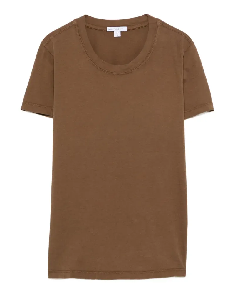 James Perse T-Shirt mit Rundhalsausschnitt - Braun Braun