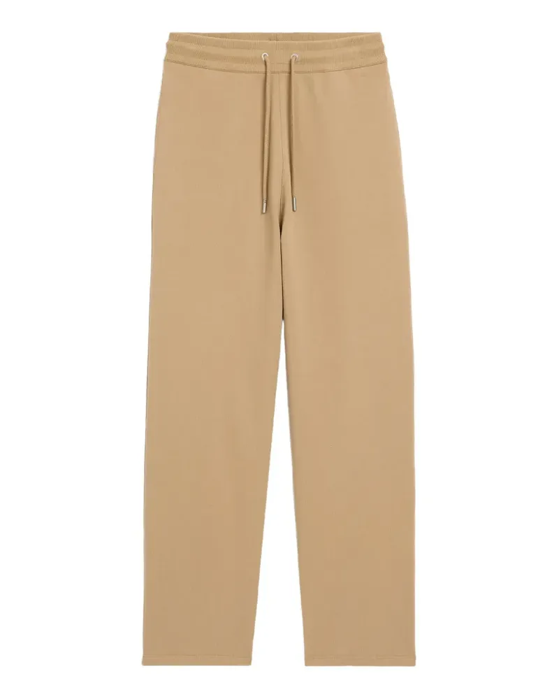 AMI Paris cotton track pants with Ami de Coeur - Nude Nude