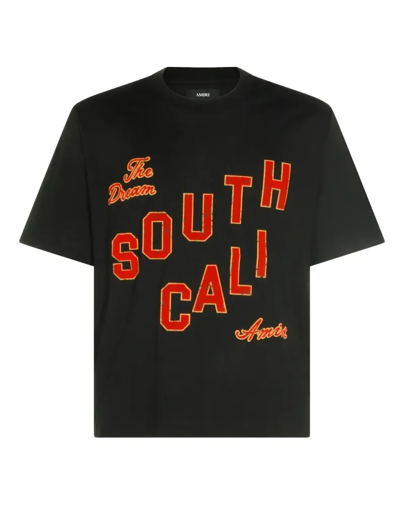 Amiri logo-print T-shirt - Schwarz Schwarz