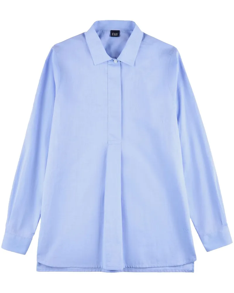 Fay Klassisches Hemd - Blau Blau
