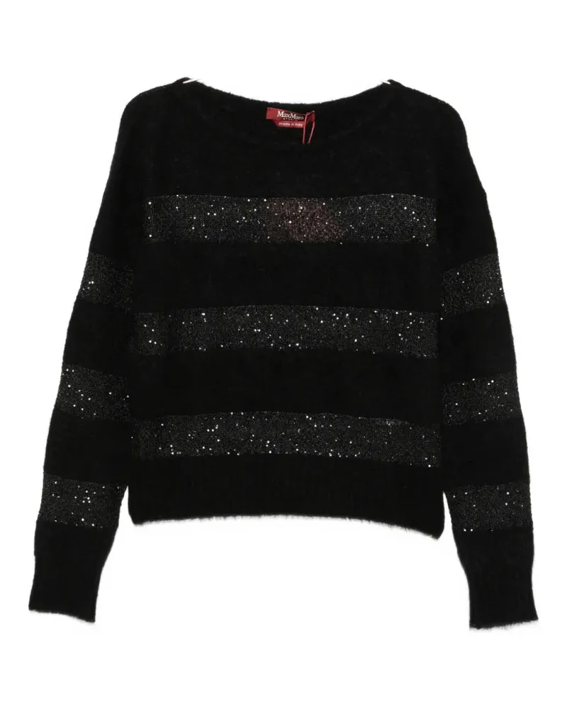Max Mara sequin-embellished sweater - Schwarz Schwarz