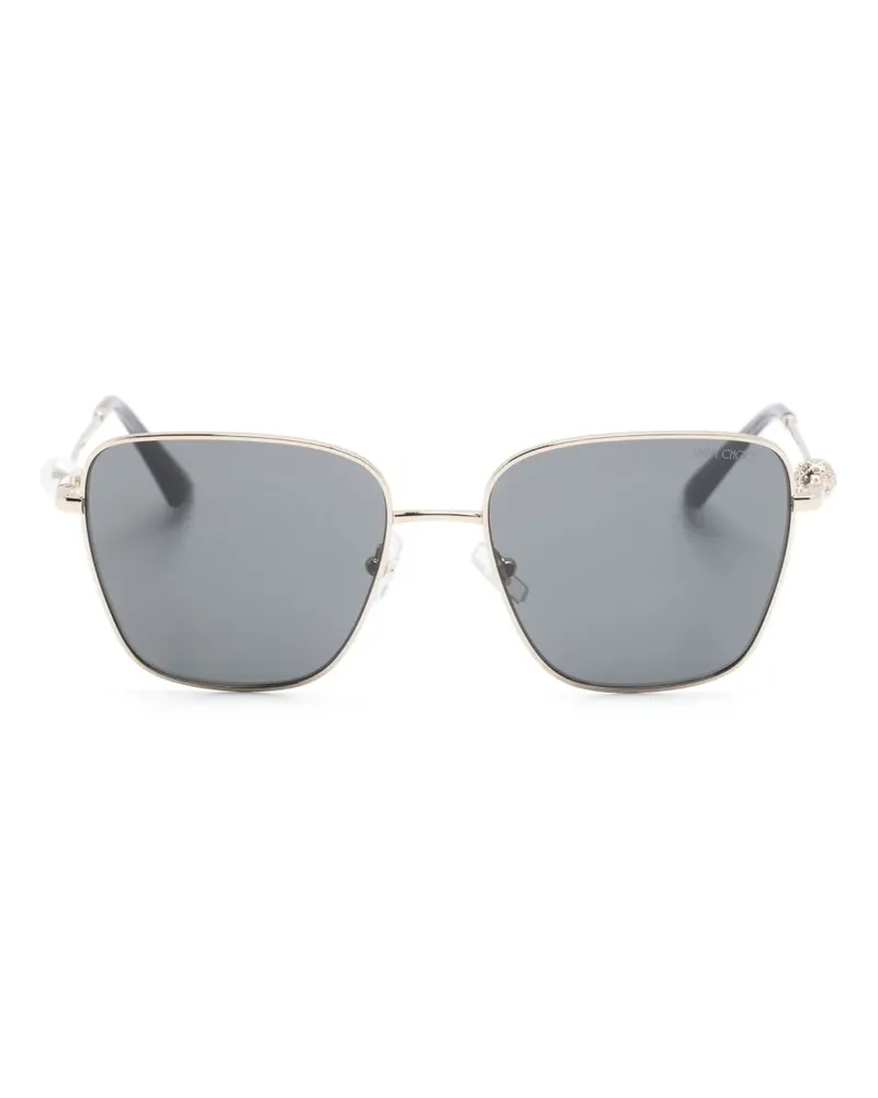 Jimmy Choo JC4005HB Sonnenbrille mit eckigem Gestell - Gold Gold