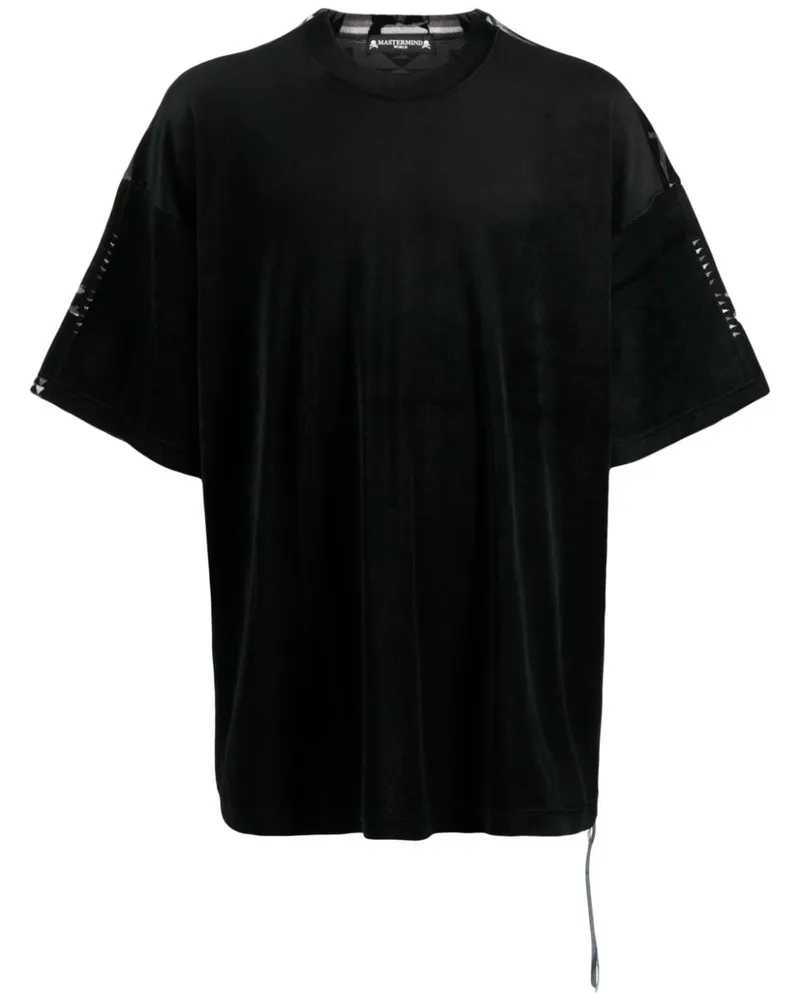 Mastermind World Chimayo T-Shirt mit Einsätzen - Schwarz Schwarz