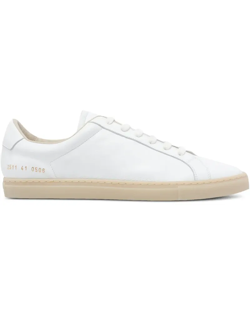 Common Projects round-toe leather sneakers - Weiß Weiß