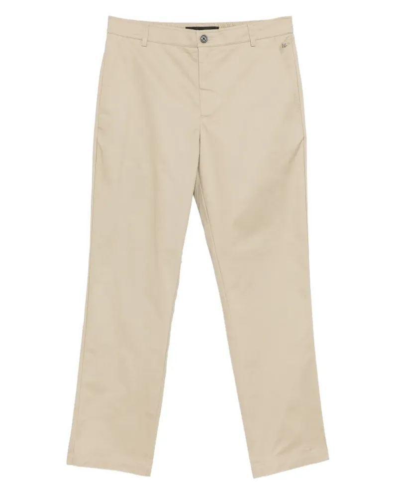 Karl Lagerfeld logo-plaqued chino trousers - Nude Nude