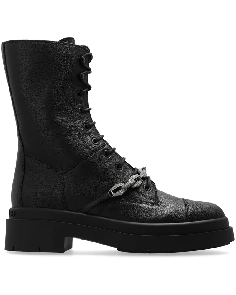 Jimmy Choo Nari Stiefeletten mit Kristallen - Schwarz Schwarz