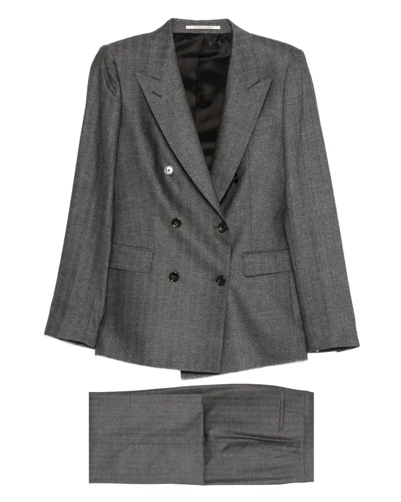 Tagliatore Doppelreihiger Anzug - Grau Grau