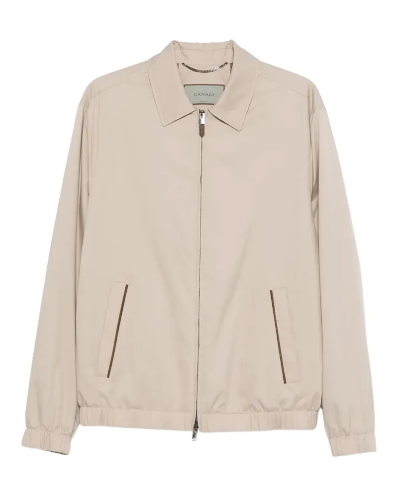Canali Jacke mit Reißverschluss - Nude Nude