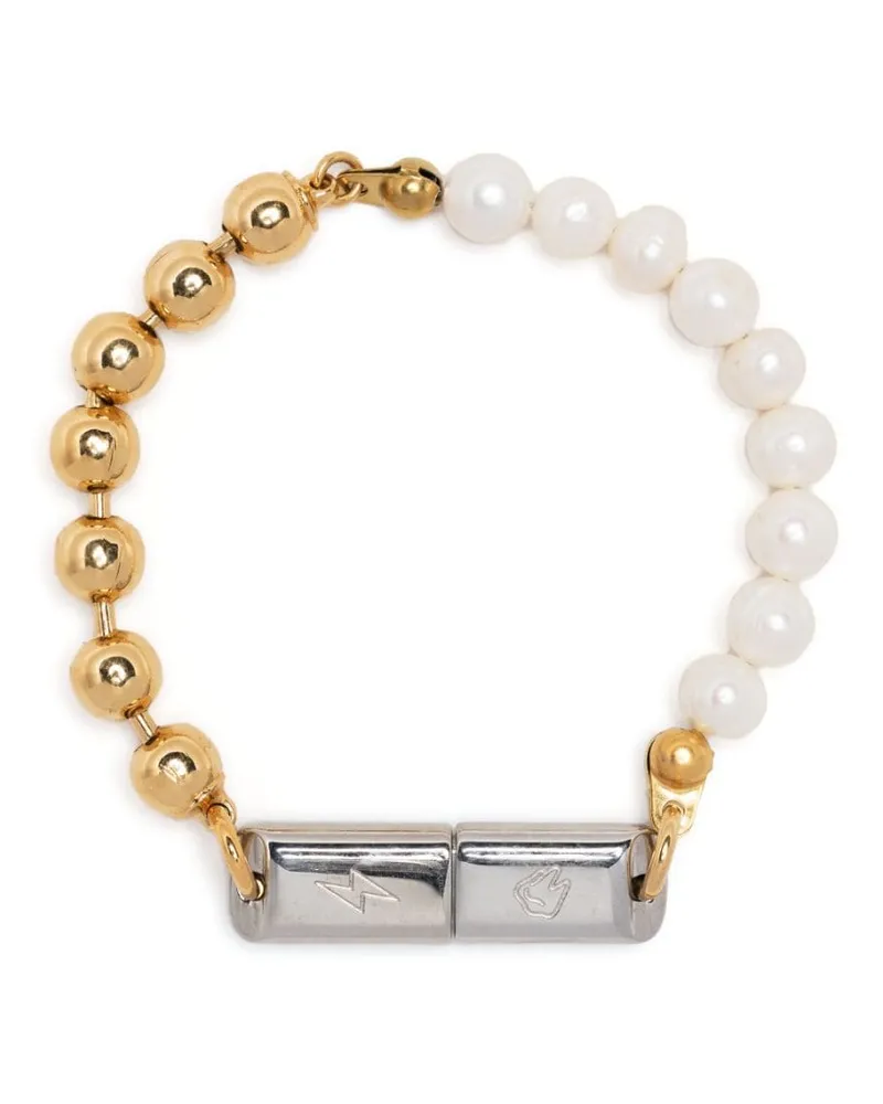 In Gold We Trust Paris USB Kugelkettenarmband Gold