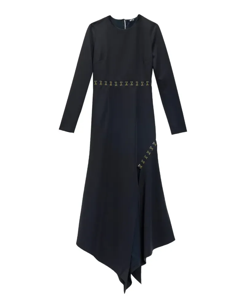 Just Cavalli Asymmetrisches Midikleid - Schwarz Schwarz