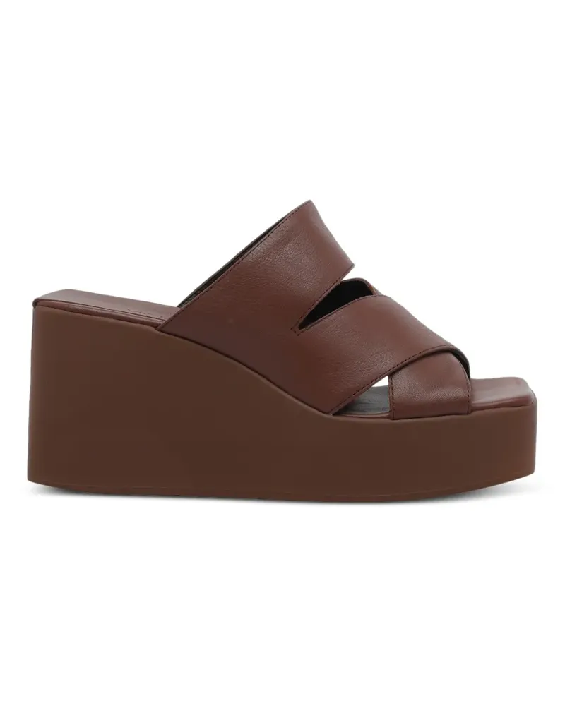 Vic Matié Travel crossover wedge sandals - Braun Braun