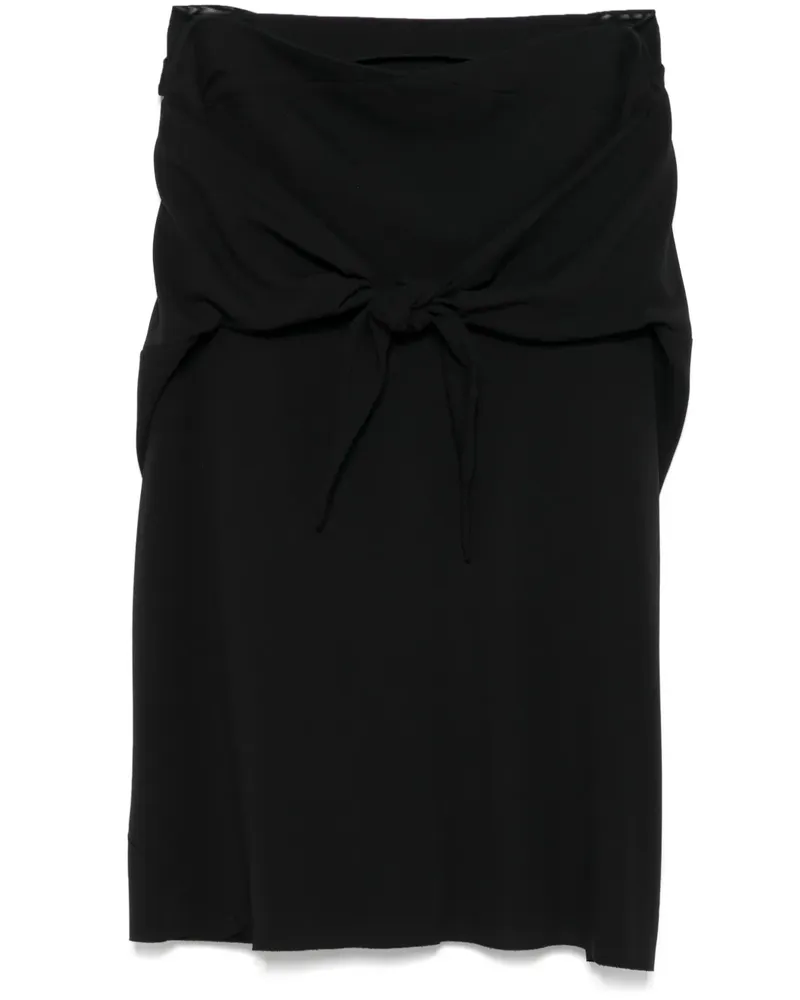 Rick Owens Strutter Midirock - Schwarz Schwarz