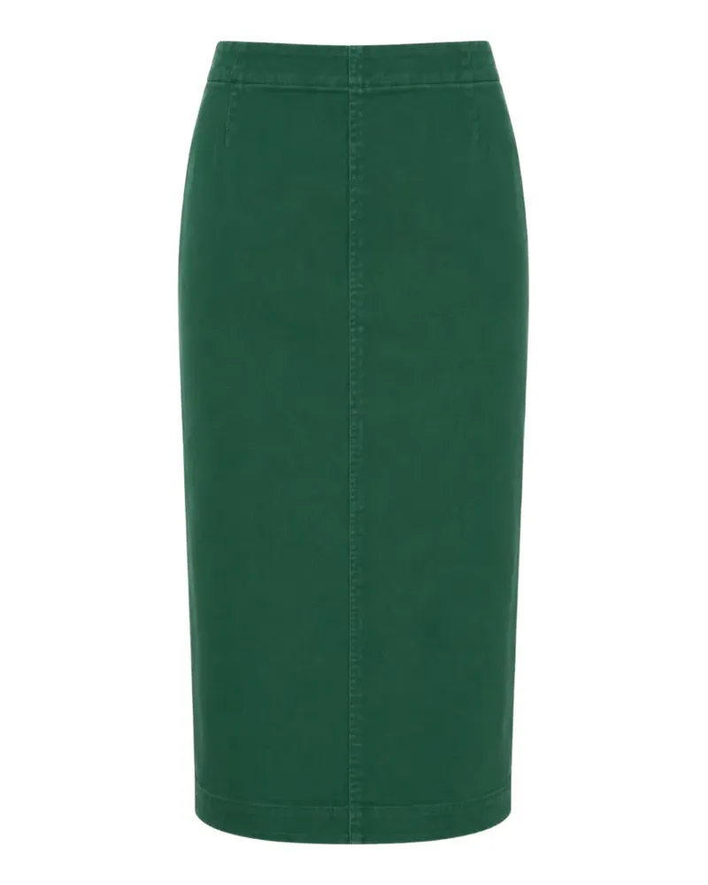 N° 21 zip-fastening denim midi skirt - Grün Grün